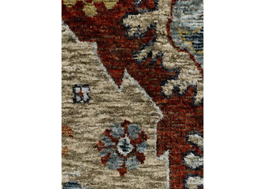 Aberdeen 5'3" x 7'6" Red Rug