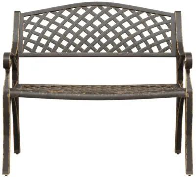 vidaXL Patio Bench 40.2" Cast Aluminum Bronze