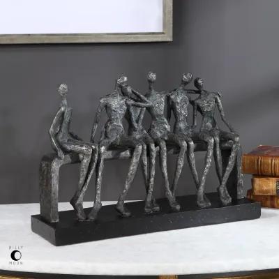 Uttermost Camaraderie Aged Silver Figurine