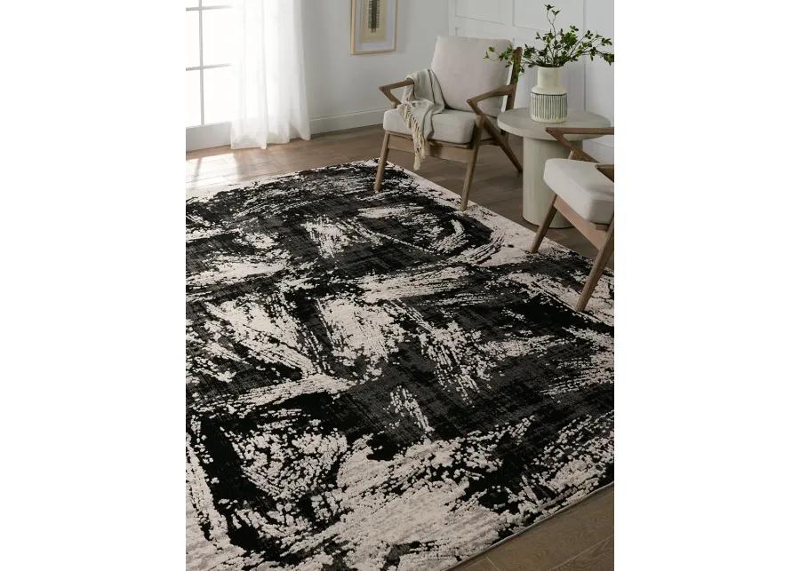 Graphite Dusk Black 8' x 10' Rug