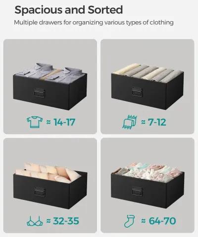 Dresser for Bedroom Storage Organizer Unit with 4 Fabric