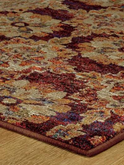 Andorra 2'6" x 12' Red Rug