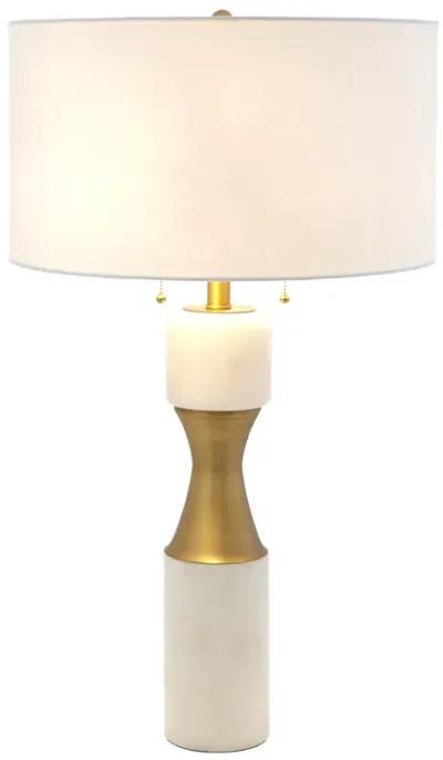 Marble Cinch Lamp-White