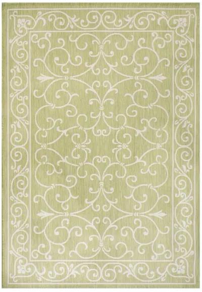 Charleston Vintage Filigree Textured Weave Indoor/Outdoor Area Rug