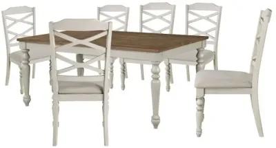 New Classic Furniture Jennifer Dining Table + 6 Chairs