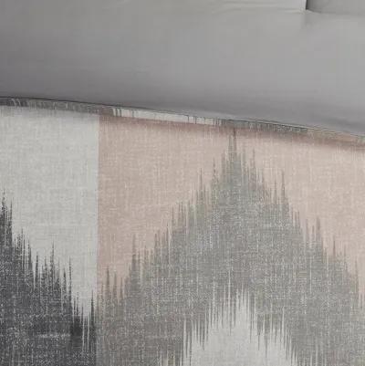 Gracie Mills Heise Ikat Chevron Comforter Set