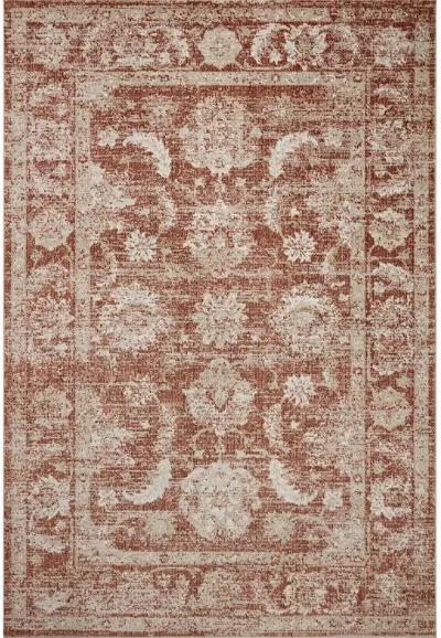 Odette ODT03 Rust/Ivory 6'7" x 9'6" Rug