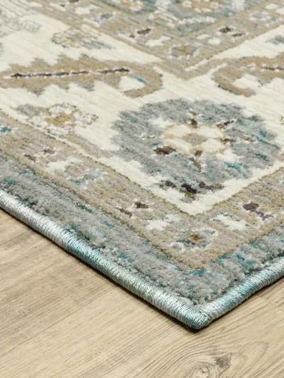 Andorra 3'3" x 5'2" Blue Rug