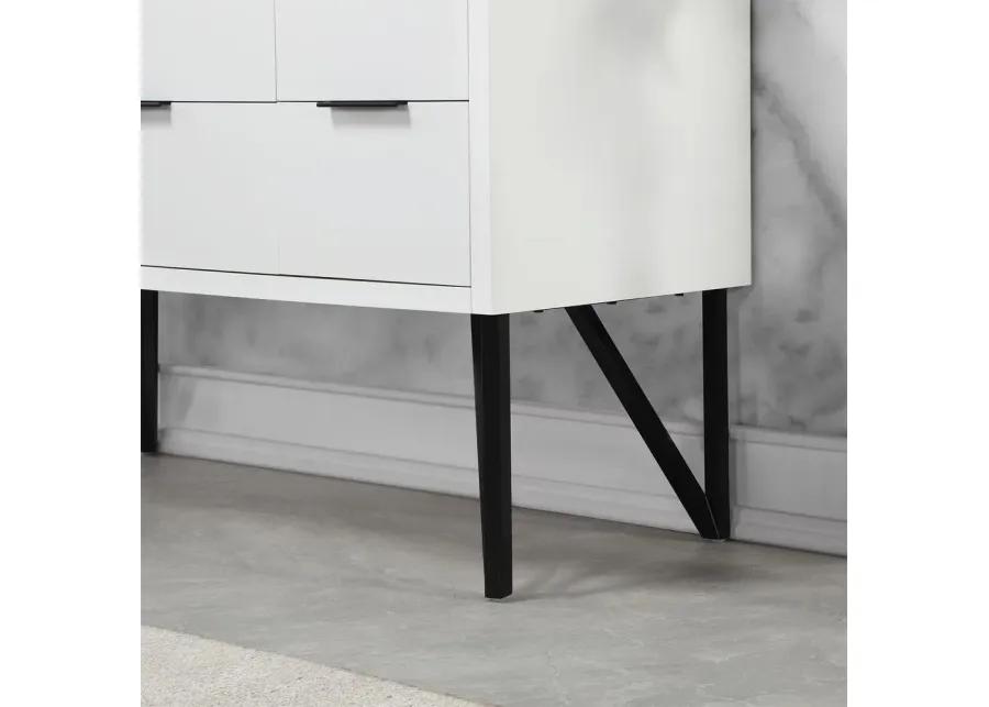 Altair 48 Single Bathroom Vanity in White with Mirror