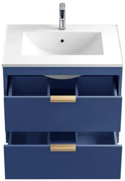 17.72 in. W x 24 in. D x 18.7 in. H Single Sink Bath Vanity with White Ceramic Top