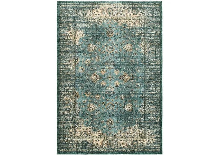 Empire 3'10" x 5'5" Blue Rug