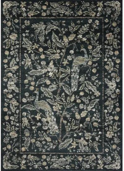 Laurel LAU-05 Navy 2''8" x 4' Rug by Rifle Paper Co.