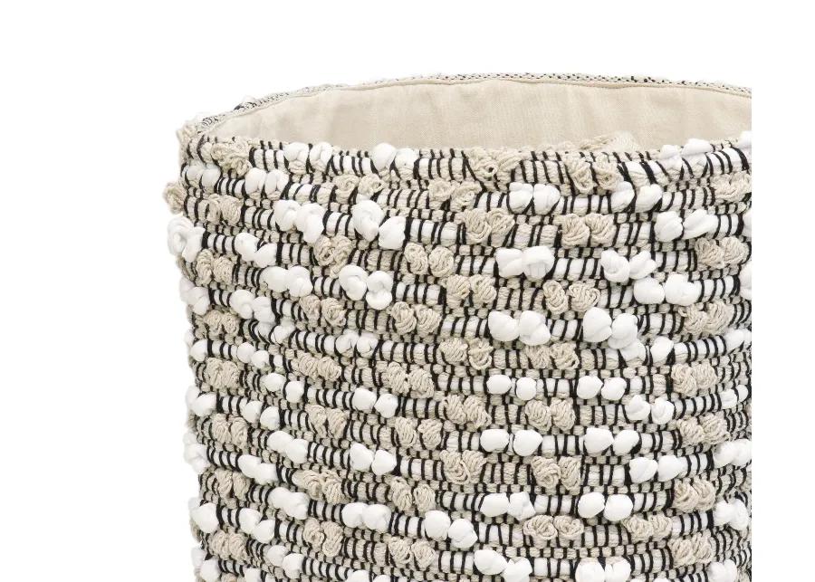 Pasargad Home Grandcanyon Cotton Basket, Beige