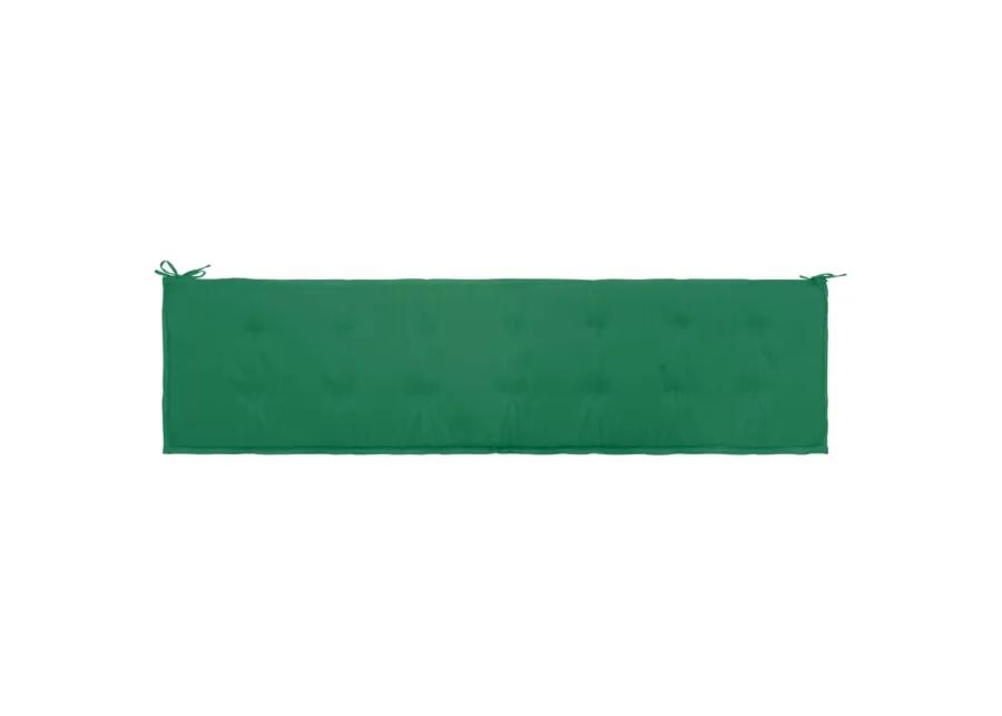 vidaXL Garden Bench Cushion Green 78.7"x19.7"x1.2"