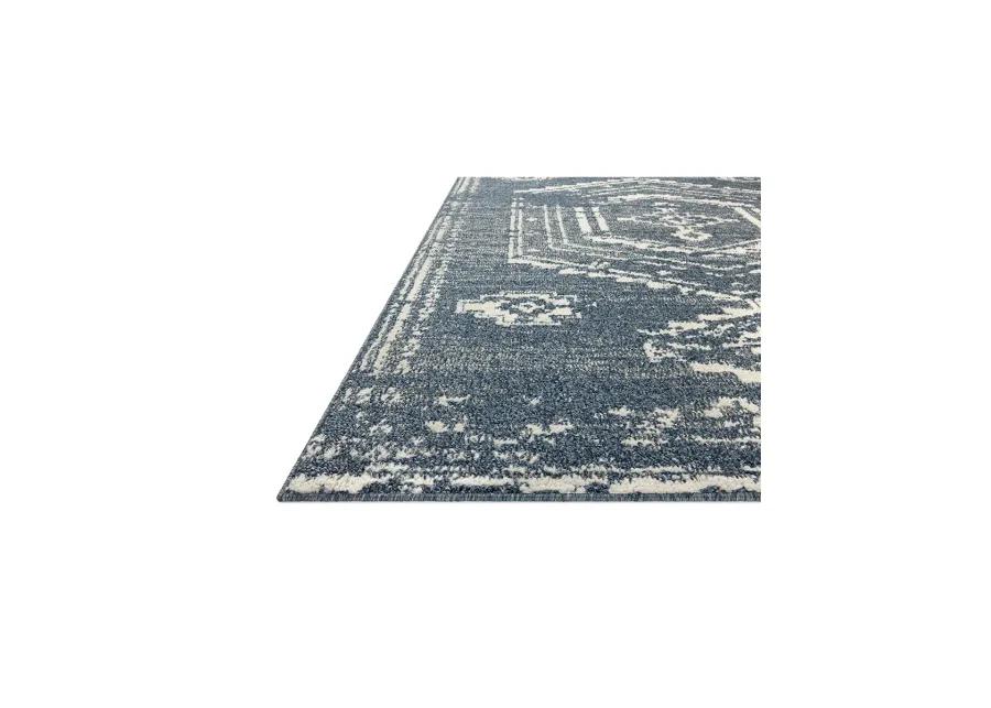 Gigi Denim/Ivory 7'10" x 10' Area Rug by Magnolia Home by Joanna Gaines x Loloi