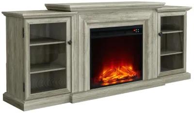 FESTIVO Farmhouse TV Stand with Fireplace - 70" Width -Fits up to 70" TV