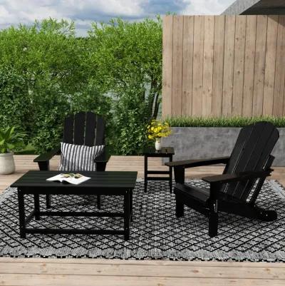 WestinTrends 4-Piece Outdoor Paio Adirondack Conversation Seating Set