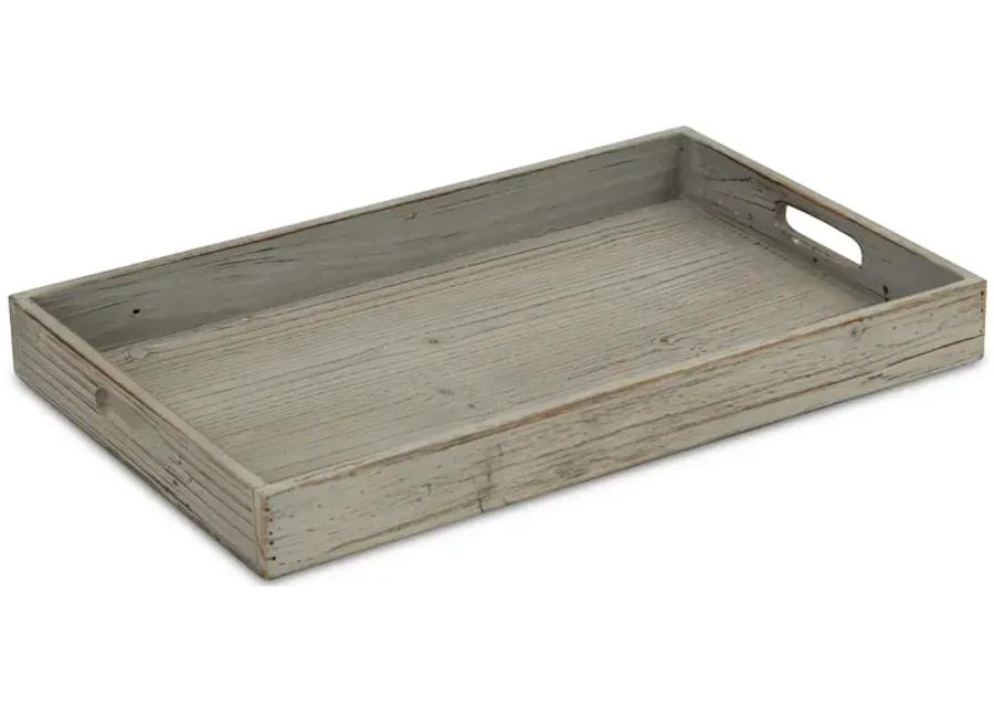 Ena Wood Table Tray - Gray