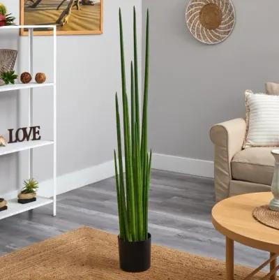 HomPlanti 5" Sansevieria Snake Artificial Plant