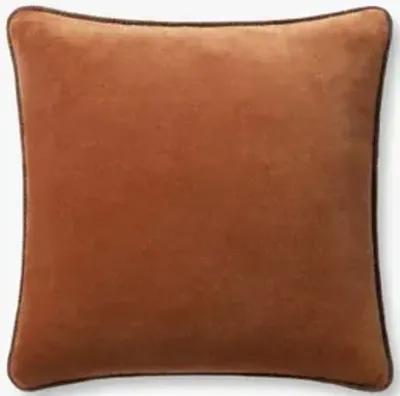 Liza PCJ0020 Rust 18''x18'' Down Pillow by Chris Loves Julia x Loloi