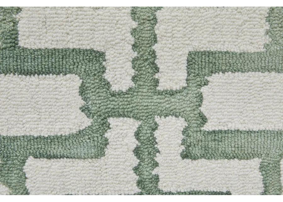 Lorrain 8919F Ivory/Green 5' x 8' Rug