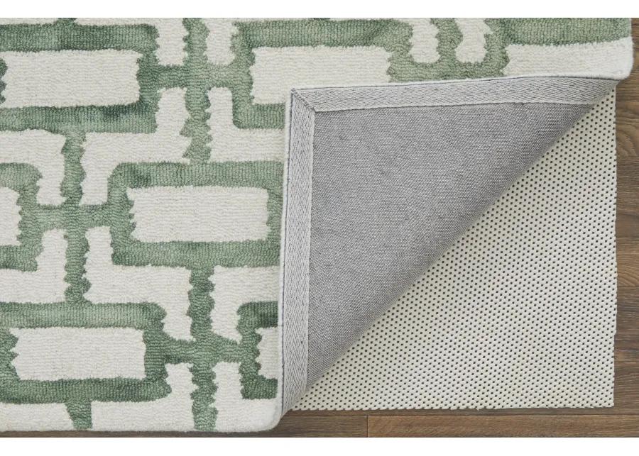 Lorrain 8919F Ivory/Green 5' x 8' Rug