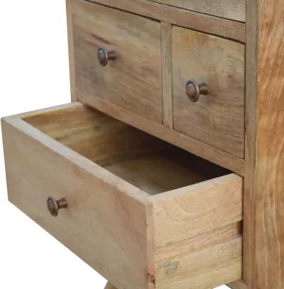 Solid Wood Nordic Style 4 Drawer Multi Nightstand