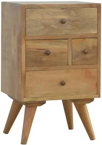 Solid Wood Nordic Style 4 Drawer Multi Nightstand