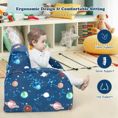 Hivvago 3-in-1 Convertible Kid Sofa Bed Flip-Out Chair Lounger for Toddler