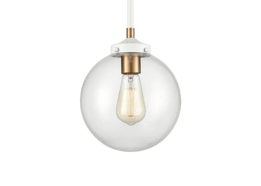 Boudreaux 8'' Wide 1-Light White Mini Pendant