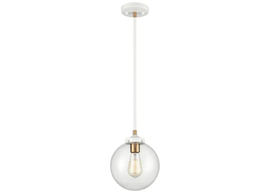 Boudreaux 8'' Wide 1-Light White Mini Pendant