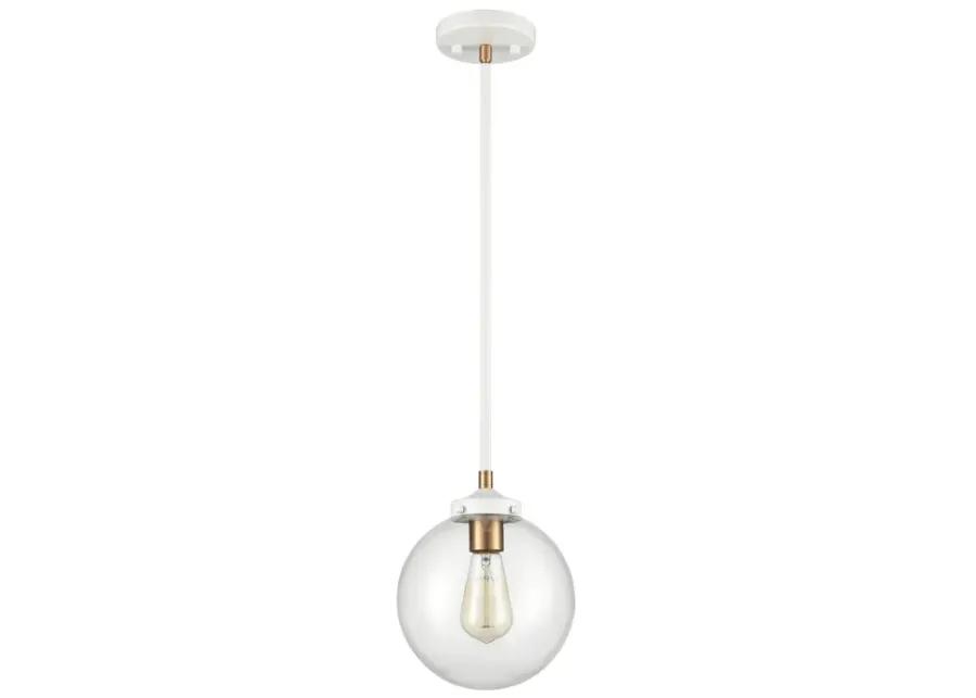 Boudreaux 8'' Wide 1-Light White Mini Pendant