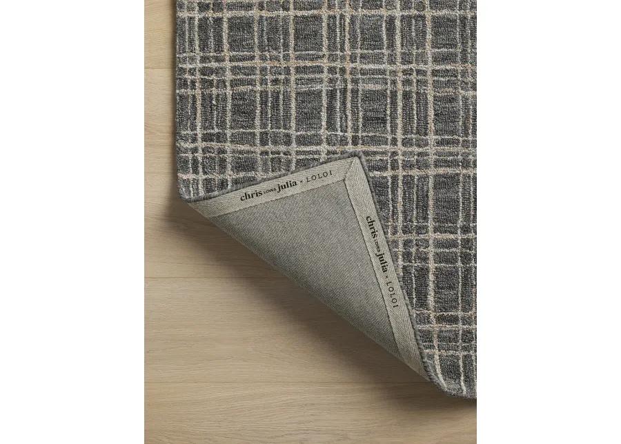 Polly POL-11 Graphite / Pebble 7''9" x 9''9" Rug by Chris Loves Julia