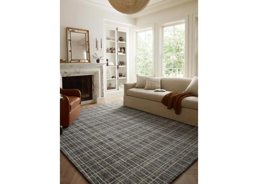 Polly POL-11 Graphite / Pebble 7''9" x 9''9" Rug by Chris Loves Julia