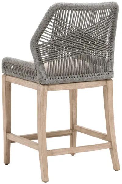 Loom Counter Stool in Platinum Light Gray