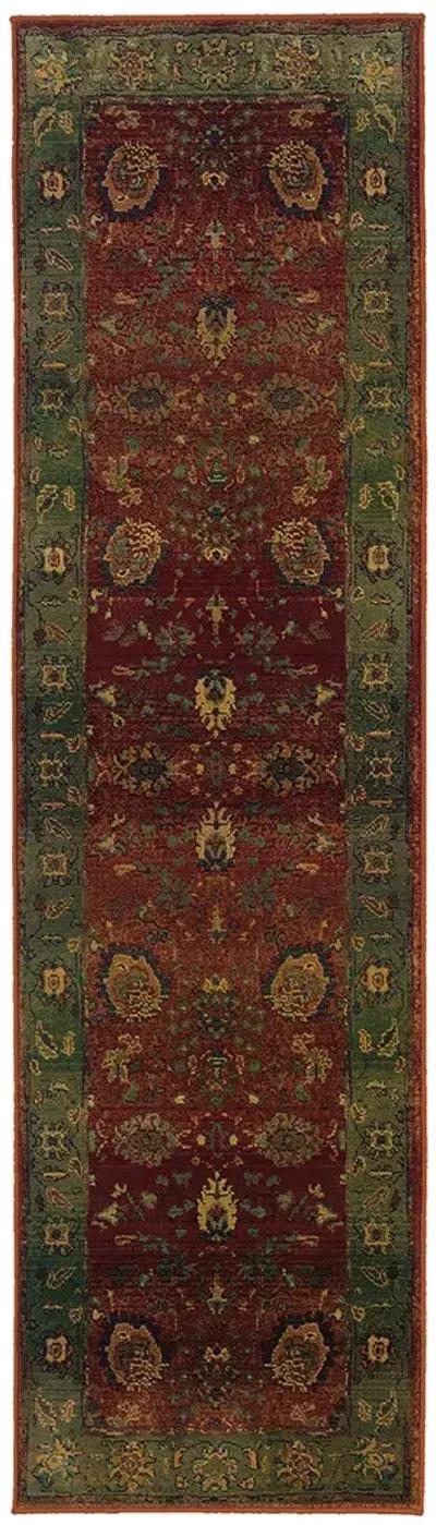 Kharma 2' x 3' Red Rug