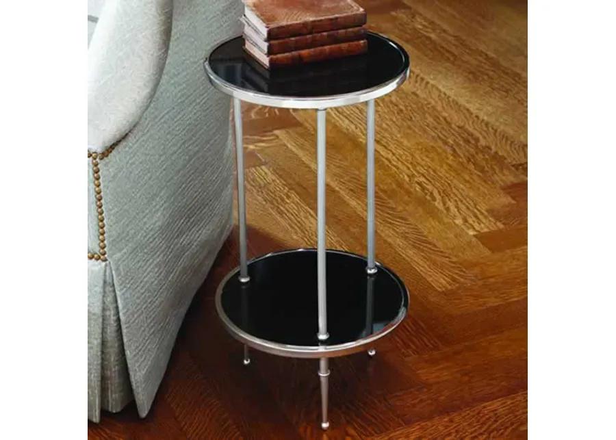 Petite Two-Tier Table-Silver