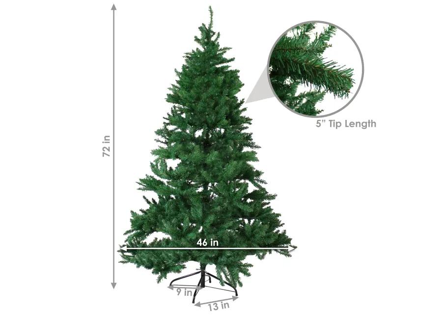 Sunnydaze Tannenbaum Indoor Unlit Artificial Christmas Tree - 6 ft