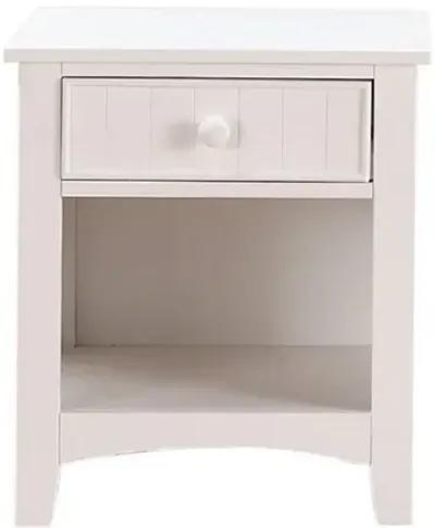 Karine Wooden Nightstand With One Drawer In Finish