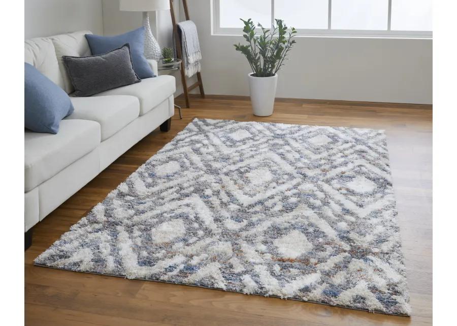 Mynka 39IAF Ivory/Gray/Taupe 2'6" x 8' Rug