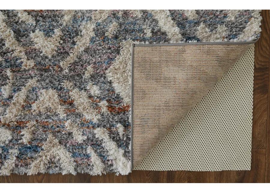 Mynka 39IAF Ivory/Gray/Taupe 2'6" x 8' Rug