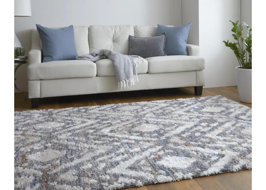 Mynka 39IAF Ivory/Gray/Taupe 2'6" x 8' Rug