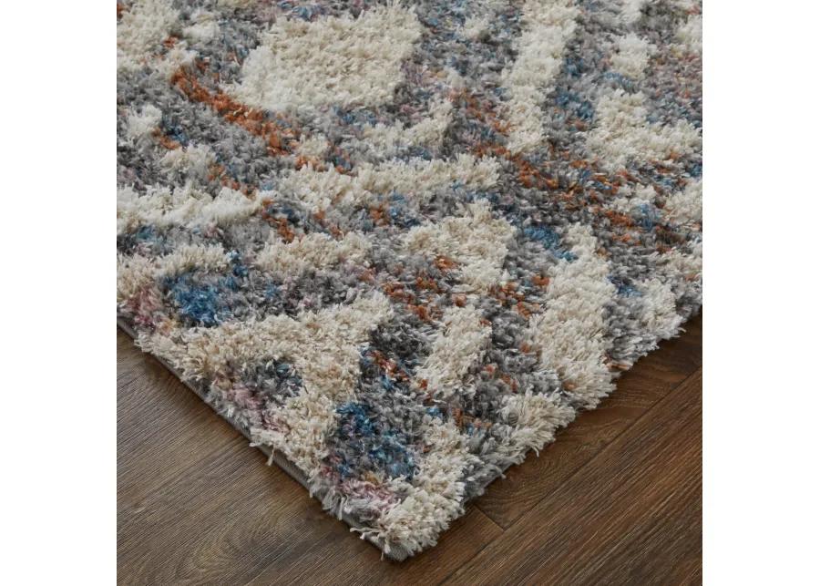 Mynka 39IAF Ivory/Gray/Taupe 2'6" x 8' Rug