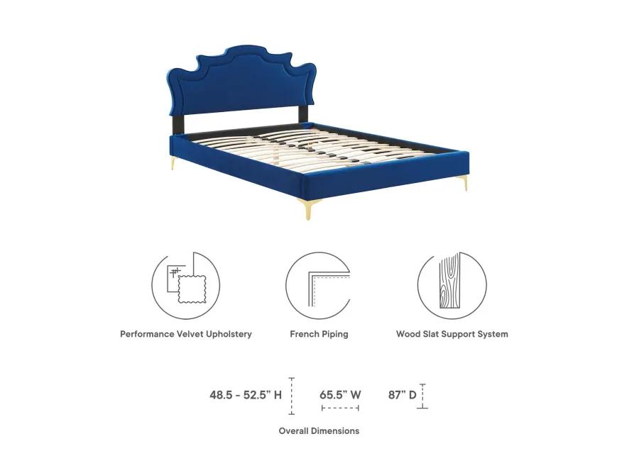 Modway - Neena Performance Velvet King Bed