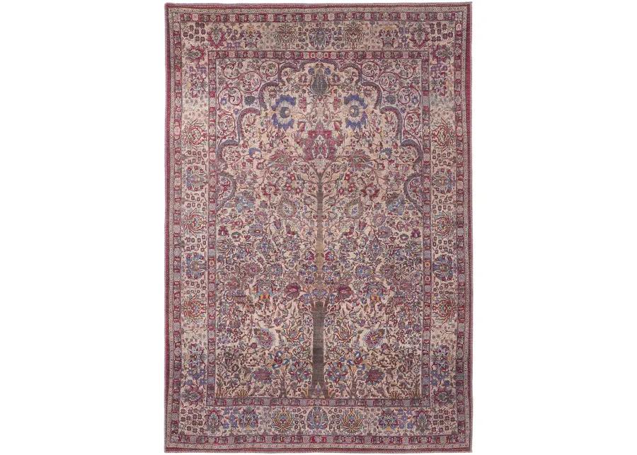 Rawlins 39HLF Red/Tan/Pink 3'11" x 6' Rug