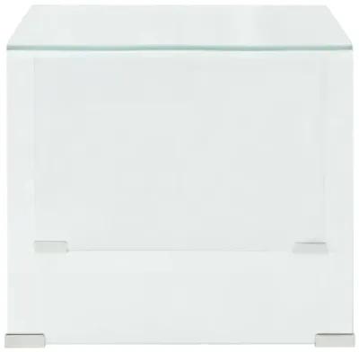 vidaXL Coffee Table Tempered Glass 19.5"x19.7"x17.7" Clear