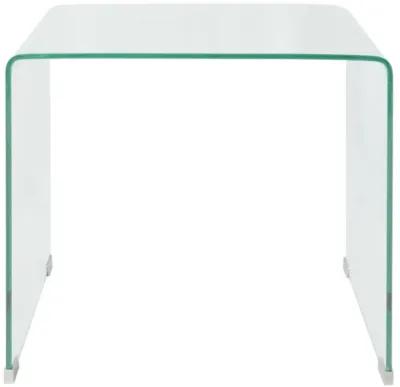 vidaXL Coffee Table Tempered Glass 19.5"x19.7"x17.7" Clear