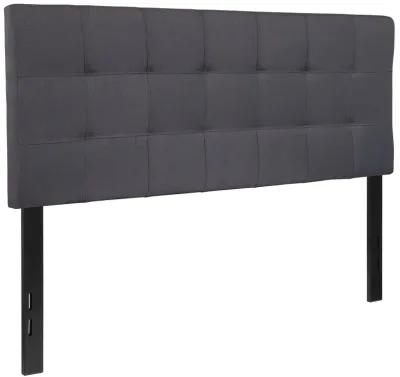 Flash Furniture Bedford Tufted Upholstered Full Size Headboard in Dark Gray Fabric