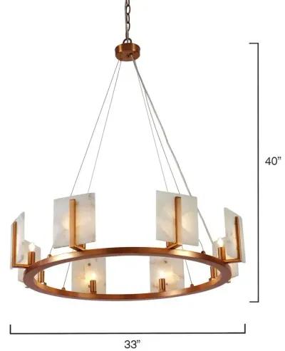 Halo Alabaster 8 Light Chandelier