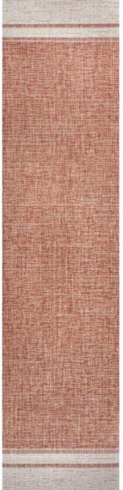 Alda Modern Minimalist Mingled Solid Indoor/Outdoor Area Rug